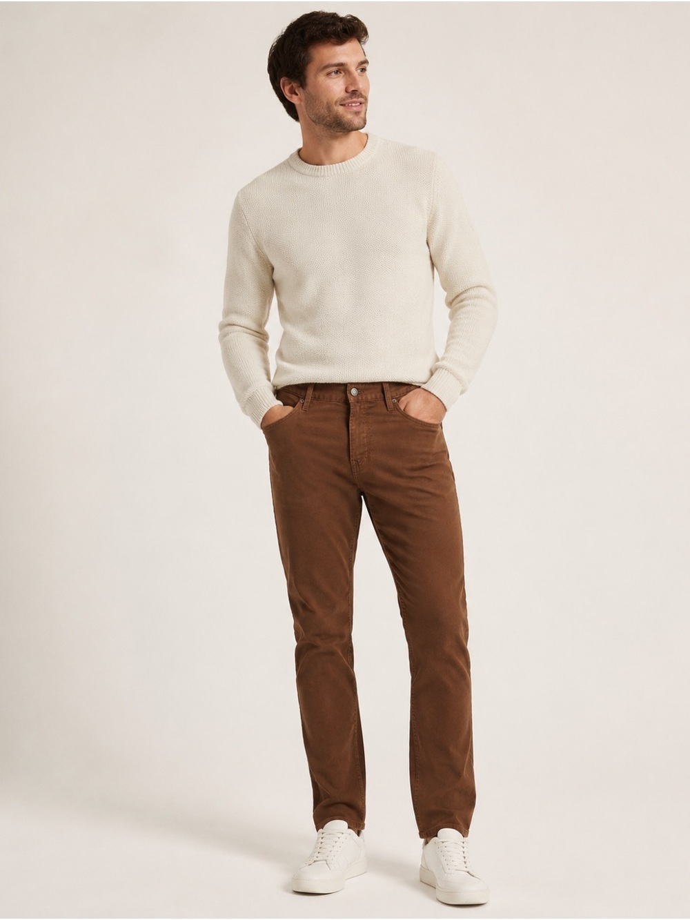 Banana Republic Men’s Slim Traveler Pants Brown 32x32 Stretch